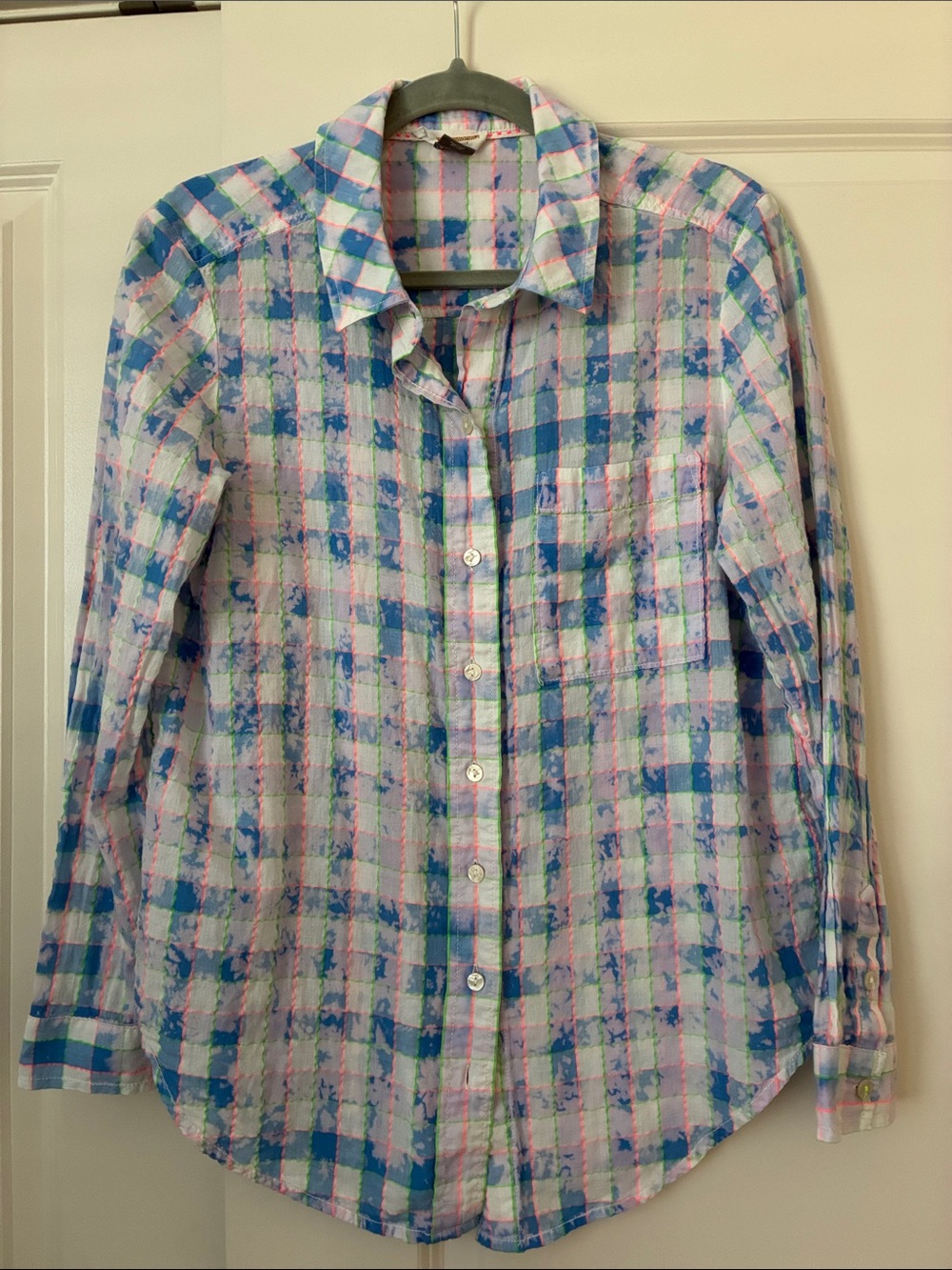 Anthropologie Pilcro Women’s sz Large cotton button down top